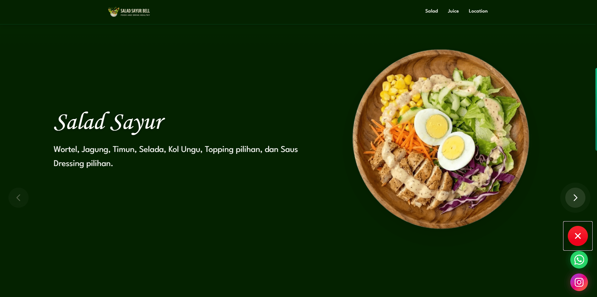 Landing Page Kuliner